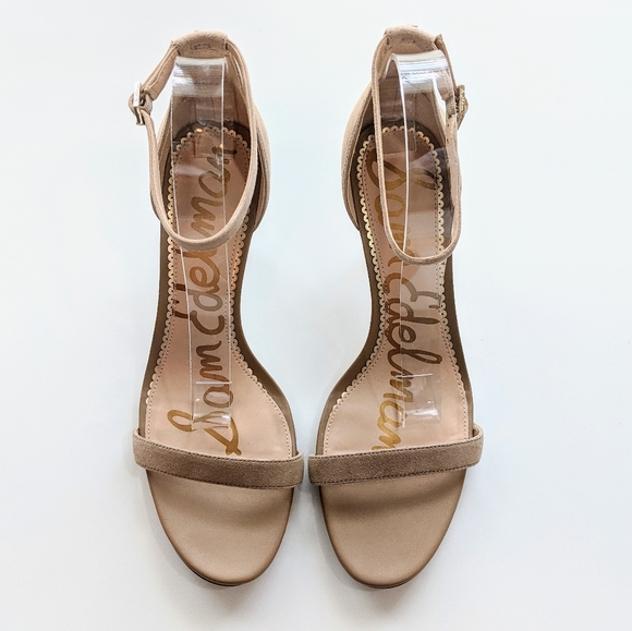 NEW Sam Edelman Patti Biege Sueded Sandal Size 11 - Picture 3 of 7